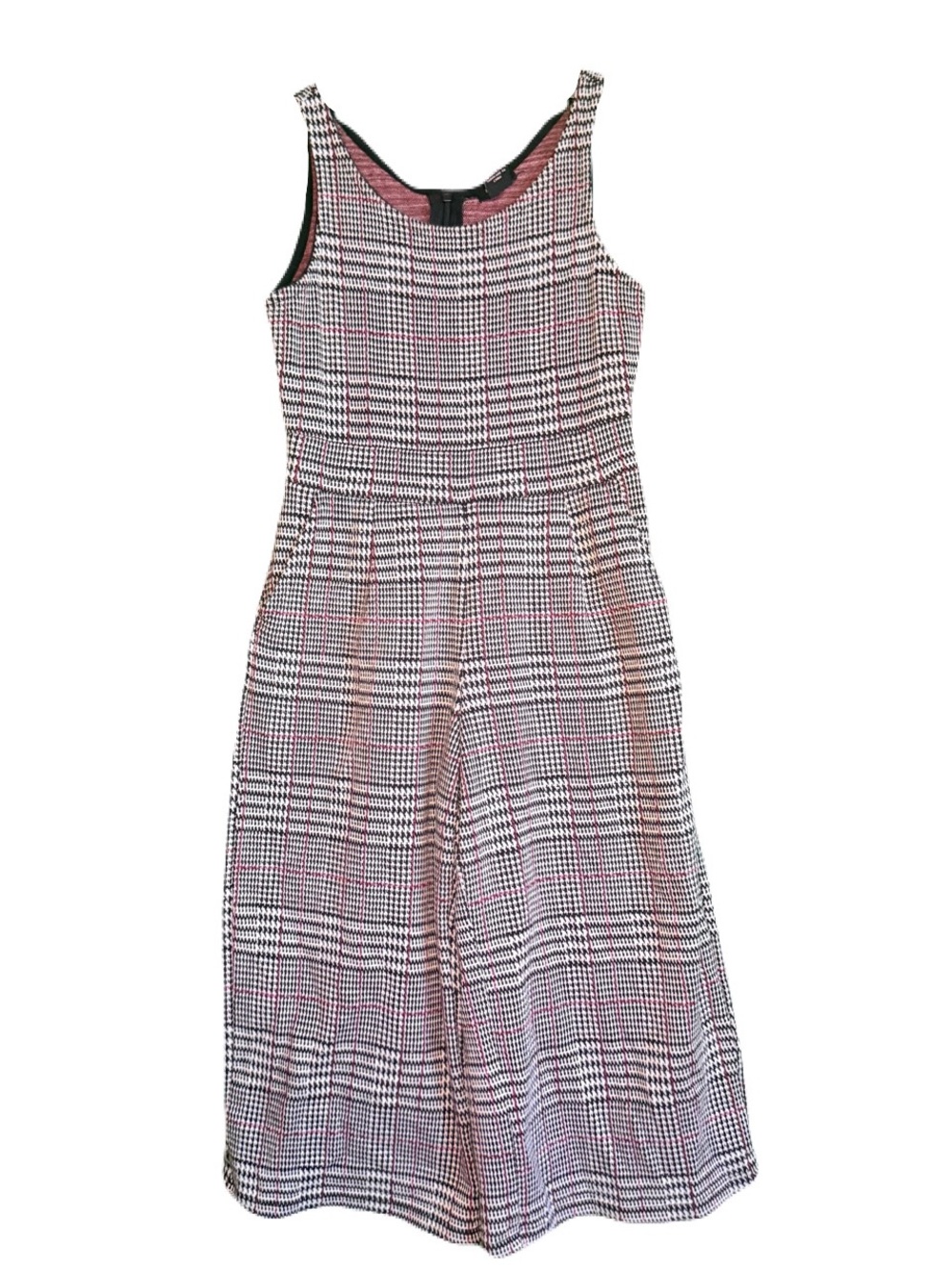 Forever 21 Girls Glen Plaid Sleeveless Wide Legged Jumper Size5/6